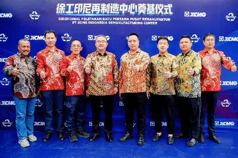 Perkuat Lokalisasi, XCMG Groundbreaking Pusat Remanufaktur Komponen di Balikpapan