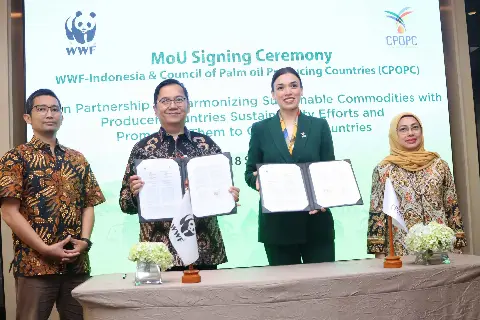 WWF-Indonesia dan CPOPC Sepakati Kerjasama Perkuat Transparansi Rantai Pasok Komoditas Berkelanjutan di Pasar Global