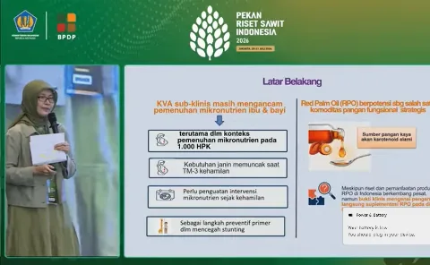 Riset UI: Minyak Sawit Merah Berpotensi Turunkan Risiko Bayi Berat Lahir Rendah