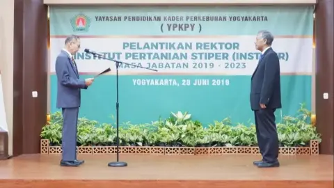 Dr. Ir. Harsawardana,M.Eng Resmi  Jabat Rektor Instiper 2019-2023
