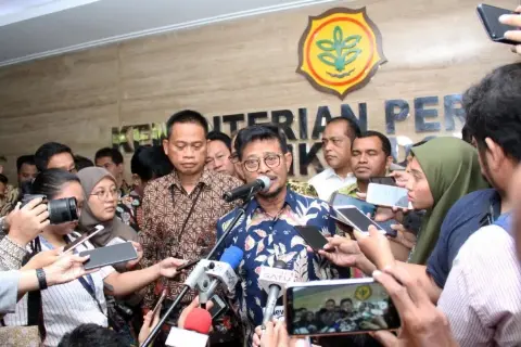 Mentan Syahrul Yasin Limpo:  Data Pertanian Selesai 100 Hari