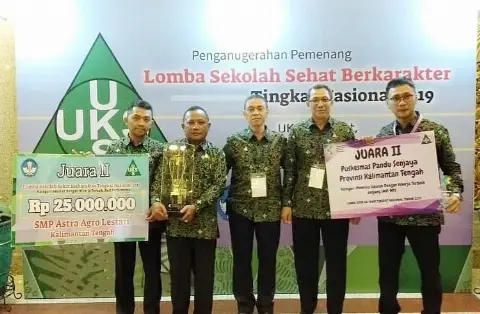 SMP Astra Agro Lestari   Raih Sekolah Sehat Berkarakter Nasional 2019