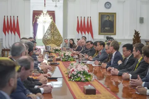 Pesan Jokowi Kepada Dewan Bisnis Uni Eropa-ASEAN, Jangan Diskriminasikan Sawit