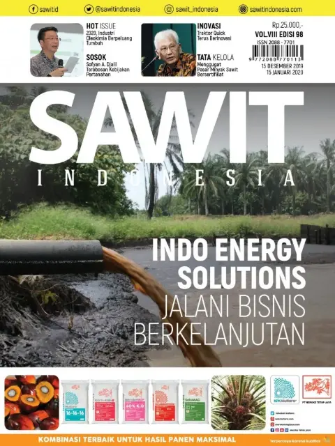 Cover Majalah Sawit Indonesia, Edisi 98