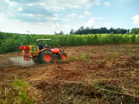 Mekanisasi Spray + Herbisida Pra Tumbuh Solusi Bayer Plus Tingkatkan Profitability Hutan Tanaman Industri