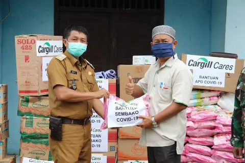 Cargill Distribusikan Bantuan Cegah Covid-19 di Muba dan Banyuasin