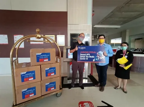 LiuGong Indonesia Bantu 20 Ribu APD Kepada 2 Rumah Sakit