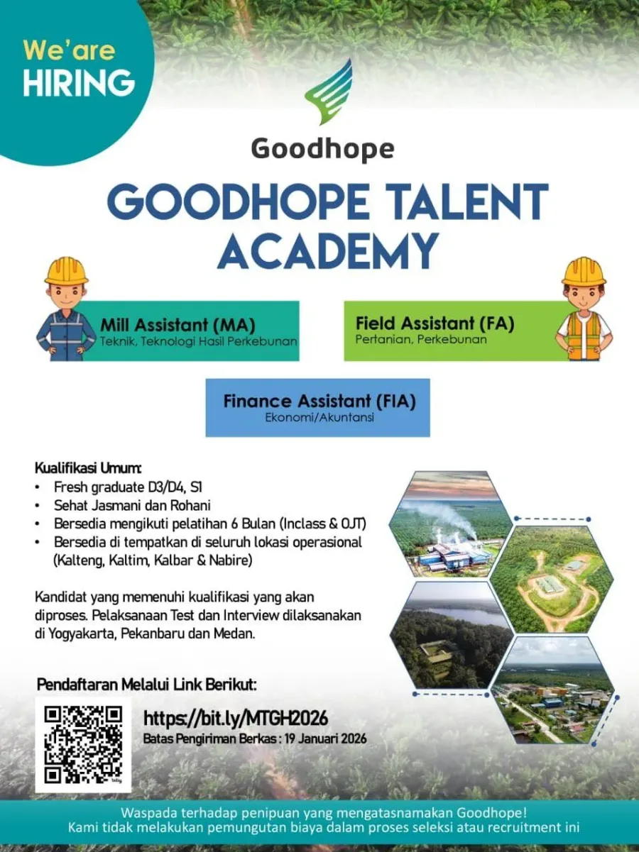 Goodhope Buka Lowongan Kerja, Cek Posisinya