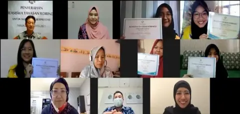 Yayasan Korindo Serahkan Beasiswa Kepada Mahasiswa Terdampak Covid-19