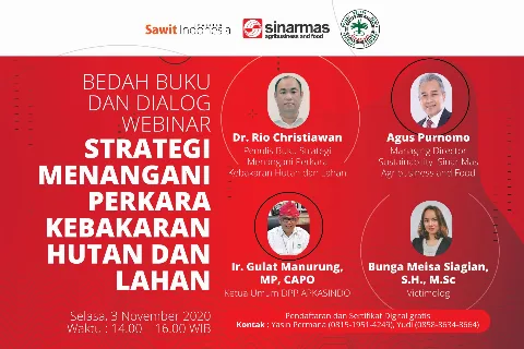 Bedah Buku Dan Dialog Webinar : Strategi Menangani Kebakaran Hutan dan Lahan