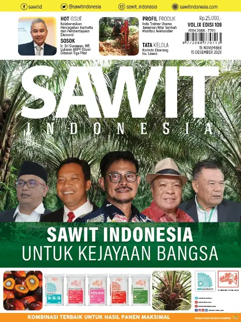 Cover Majalah Sawit Indonesia, Edisi 109.