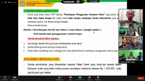 RPP Cipta Kerja Sektor Kehutanan Jangan Tinggalkan Petani Sawit   