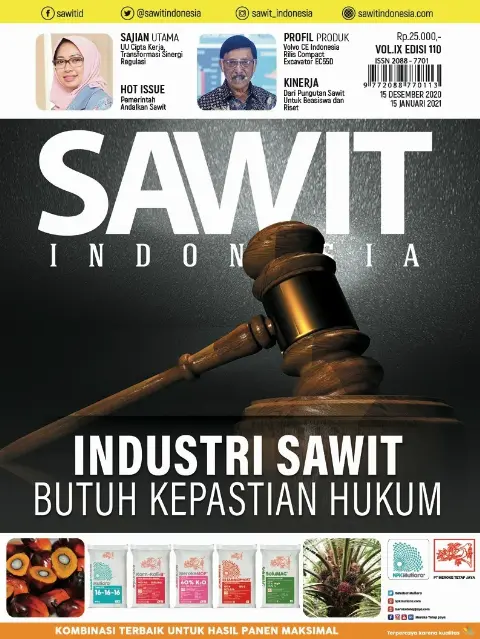 Cover Majalah Sawit Indonesia, Edisi 110