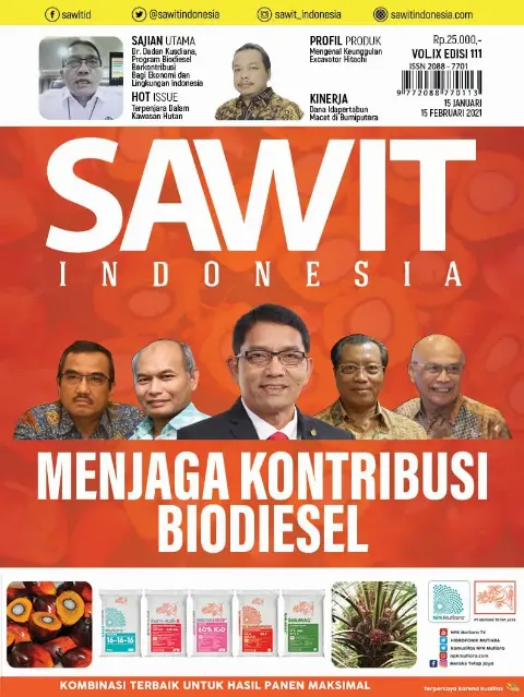 Cover Majalah Sawit Indonesia, Edisi 111