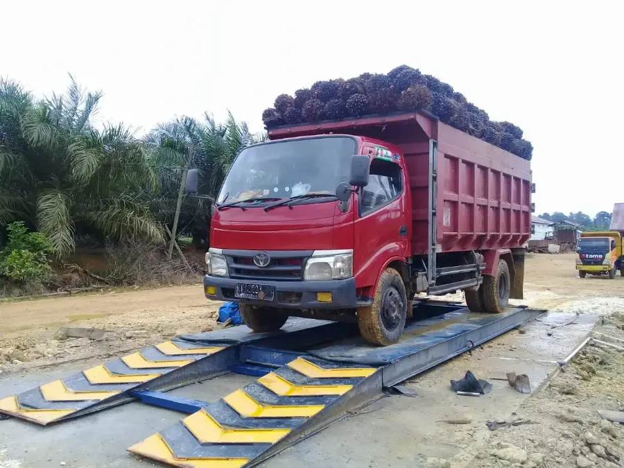 Timbangan Truk Tornado Gewinn Untuk Perkebunan Kelapa Sawit (Tbs).