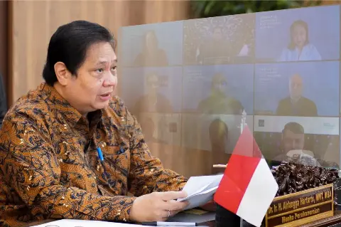 Menko Airlangga: Perlu Gagasan Baru untuk Menjaga dan Dorong Pembangunan Berkelanjutan Pasca Pandemi