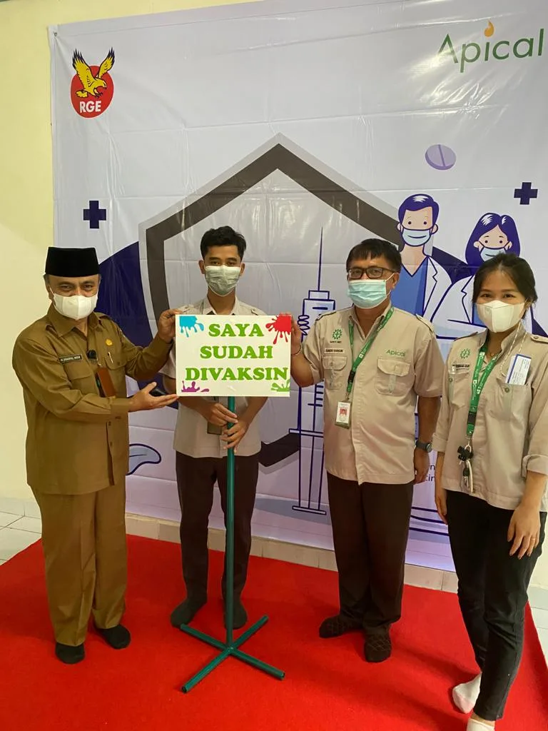 Dukung Pemerintah, Apical Gelar Vaksinasi Gotong Royong Perdana di Dumai