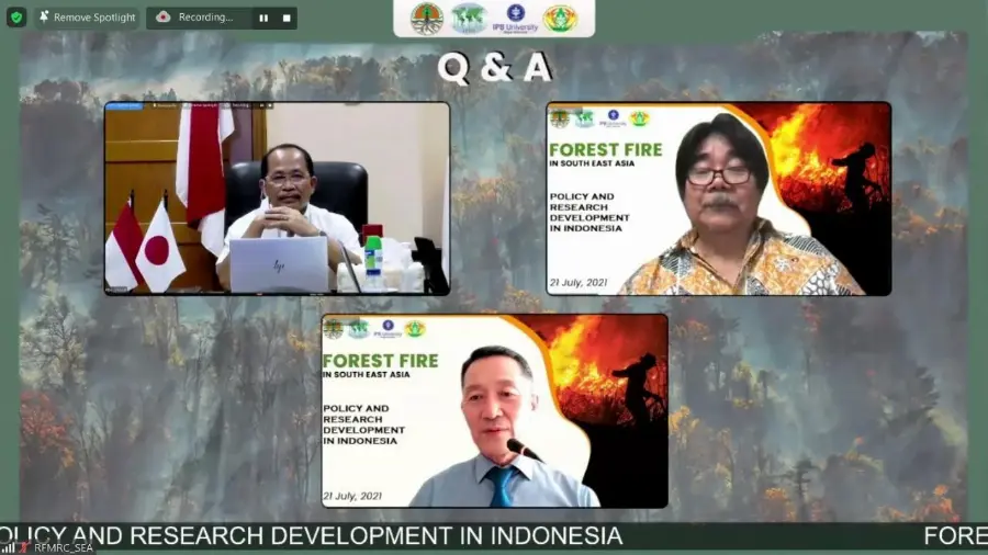 KOLABORASI KLHK - ITTO BERSAMA IPB DAN RFMRC-SEA GELAR WEBINAR GAHKARHUTLA TINGKAT ASIA TENGGARA