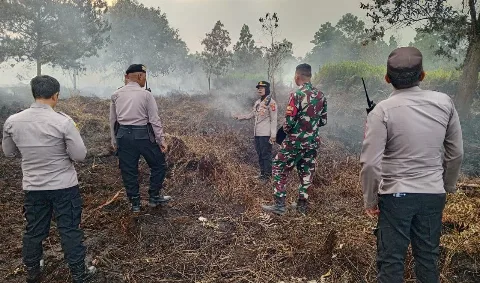 Polresta Pontianak Cegah Titik Api Agar Tak Meluas
