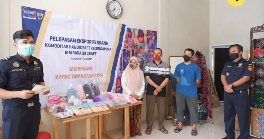 Handycraft IKM-UMKM Binaan Bea Cukai Pasuruan Tembus Pasar Internasional