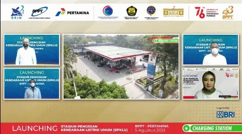Bersinergi Untuk Energi Bersih, Pertamina & BPPT Resmikan 2 Stasiun Pengisian Kendaraan Listrik Umum