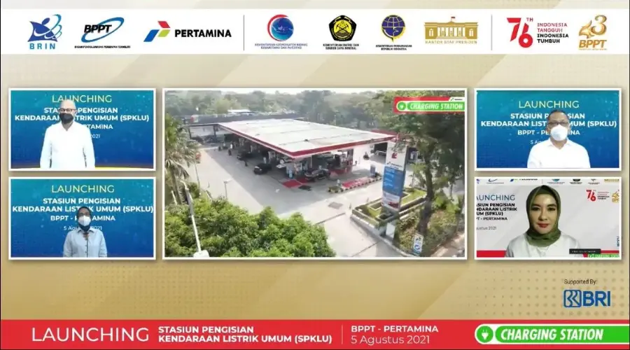 Bersinergi Untuk Energi Bersih, Pertamina & BPPT Resmikan 2 Stasiun Pengisian Kendaraan Listrik Umum