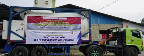 PUPUK INDONESIA SUDAH SALURKAN BANTUAN 286 TON OKSIGEN