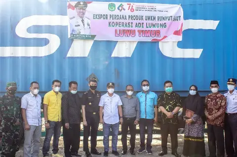Bea Cukai Bantu Ekspor Perdana Produk UMKM Asli Luwu Timur