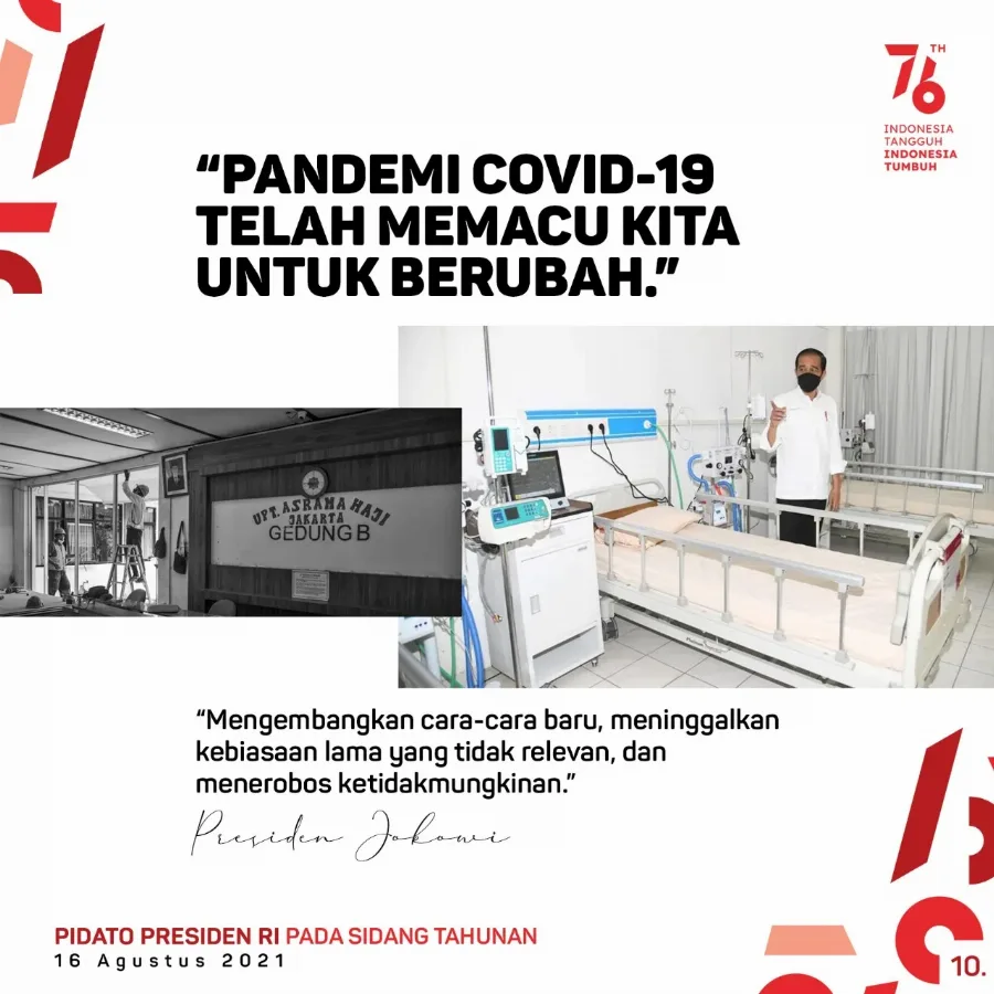 Presiden Jokowi: Pandemi COVID-19 Memacu Bangsa Indonesia untuk Berubah