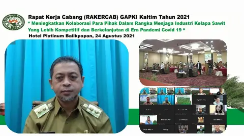 Hadiri Rakercab GAPKI Kaltim, Wagub Hadi Apresiasi  Perusahaan Sawit Dalam Penanganan Covid-19