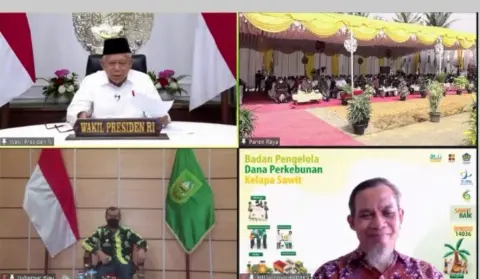 Di depan Wapres, BPDPKS Laporkan  Dana PSR Capai Rp 749 Miliar di Riau