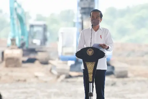 Presiden Jokowi Groundbreaking Pabrik Baterai Kendaraan Listrik Pertama di Indonesia