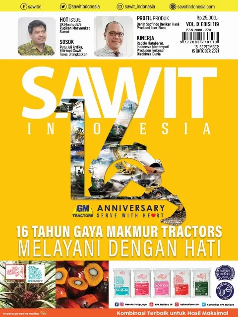 Majalah Sawit Indonesia Edisi 119 (15 September - 15 Oktober 2021)