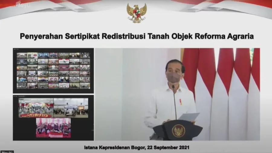Presiden Serahkan 124.120 Sertifikat Redistribusi Tanah Objek Reforma Agraria