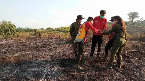 Manggala Agni Patroli di Batas Negeri