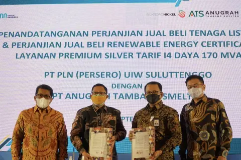 Pakai REC, PLN Pasok Listrik EBT 170 MVA ke Smelter di KEK Palu