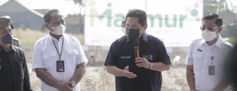 Erick Thohir Pastikan Petani Lampung Dapatkan Pendampingan Dari Program Makmur Pupuk Indonesia