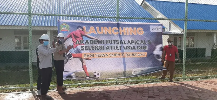 Ciptakan Generasi Atlet Usia Dini, Apical Resmikan Akademi Futsal SMPN 21 Balikpapan