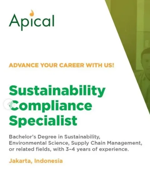 Karir Sawit, Apical Buka Formasi Pekerjaan Sustainability Compliance Specialist