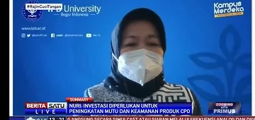 Prof Nuri Andarwulan: Perlu Standar Baru untuk CPO Sebagai Bahan Baku Minyak Makan