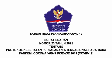 Berlaku Mulai 29 November, Inilah Edaran Satgas COVID-19 tentang Perjalanan Internasional Saat Pandemi