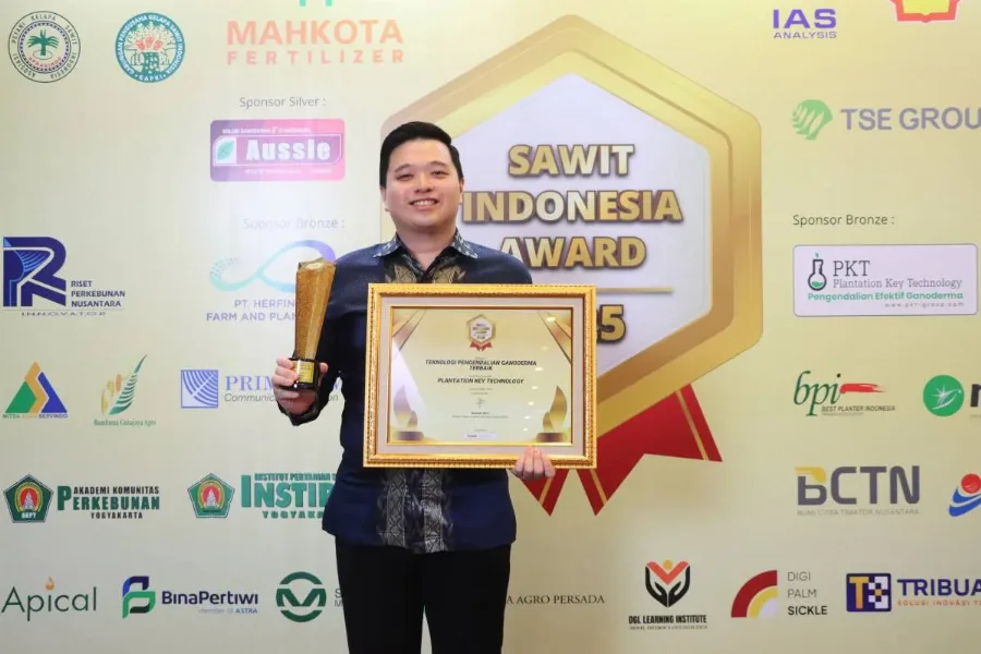 Plantation Key Technology Raih Penghargaan Pengendalian Ganoderma Terbaik di Sawit Indonesia Award 2025