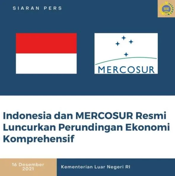 Pemulihan Ekonomi Nasional, Indonesia-MERCOSUR Luncurkan Perundingan Dagang IM-CEPA