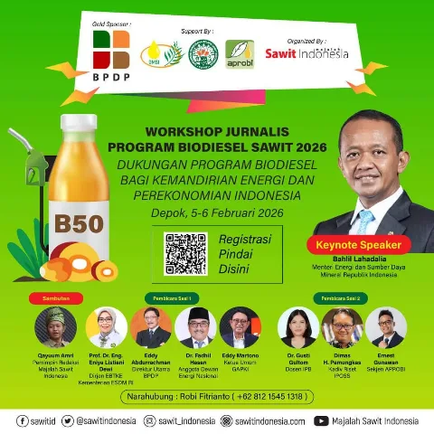 Workshop Jurnalis Program Biodiesel Sawit 2026: Dukungan Program Biodiesel Bagi Kemandirian Energi Dan Perekonomian Indonesia