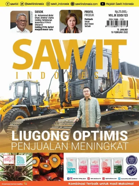 Majalah Sawit Indonesia Edisi 123 (15 Januari - 15 Februari 2022)