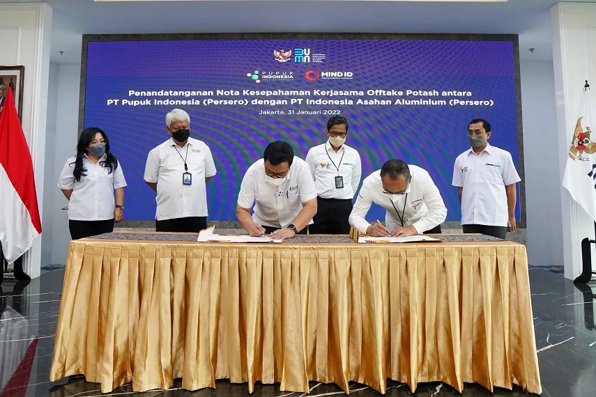 MIND ID dan Pupuk Indonesia Kerjasama Dukung Ketahanan Pangan