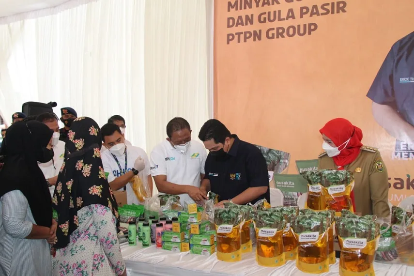 Jaga Kestabilan Harga Kementerian BUMN - PTPN Group Gelar Pasar Murah
