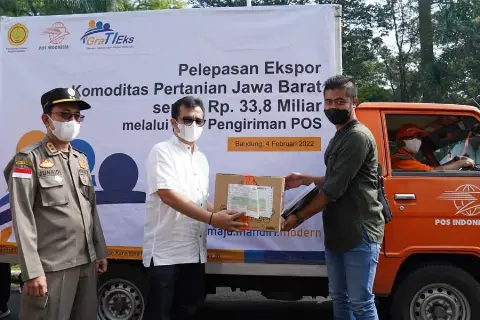 Ratusan Ragam Komoditas Pertanian Diekspor via Pos Indonesia