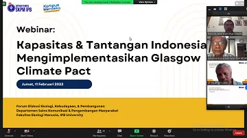 Departemen SKPM IPB University Kupas Agenda Indonesia Hadapi Perubahan Iklim