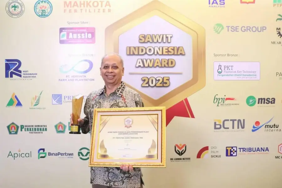 Triputra Agro Persada Terima Sawit Indonesia Award 2025 atas Komitmen Perkebunan Hijau